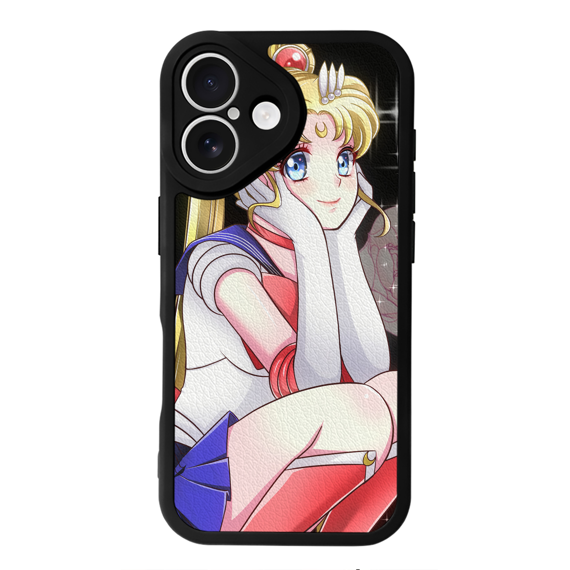 （画像用） 美少女戦士セーラームーン Sailor Moon 【iPhone 16シリーズ対応】シリコンスマホケース（レザー調） 材質：シリコン